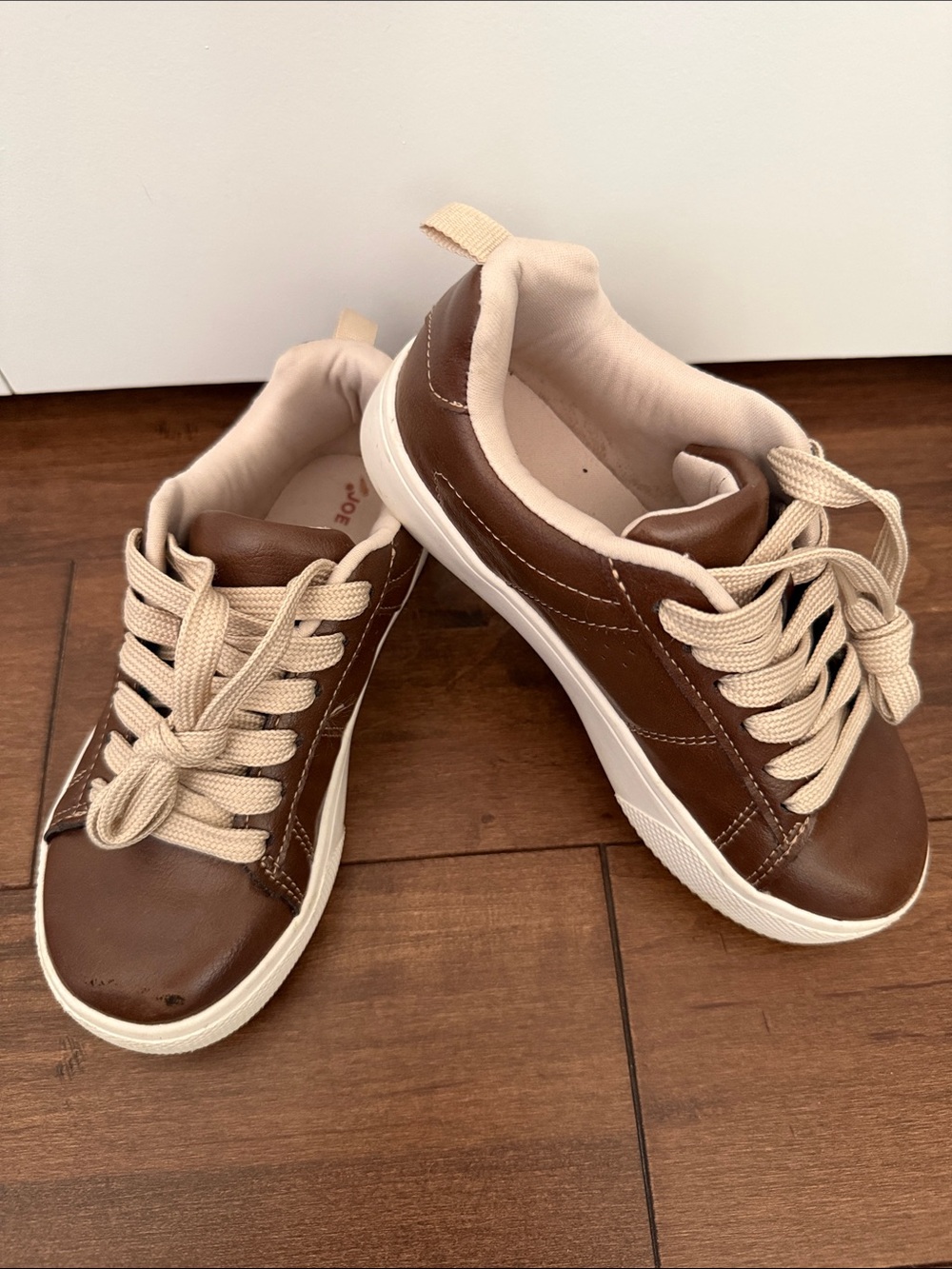 Joe Fresh Brown Sneakers with Cream Accents